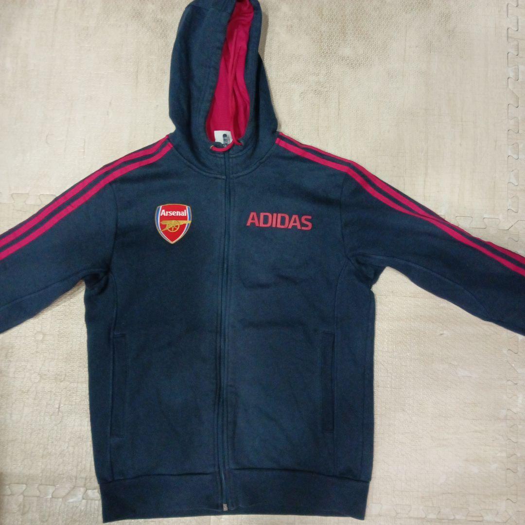 ADIDAS Arsenal フード付きジャケットＬサイズ