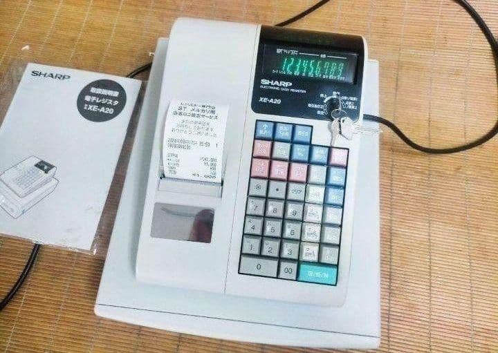 シャープレジスター　XE-A20　PC連携設定無料ロゴ可能機種　620084