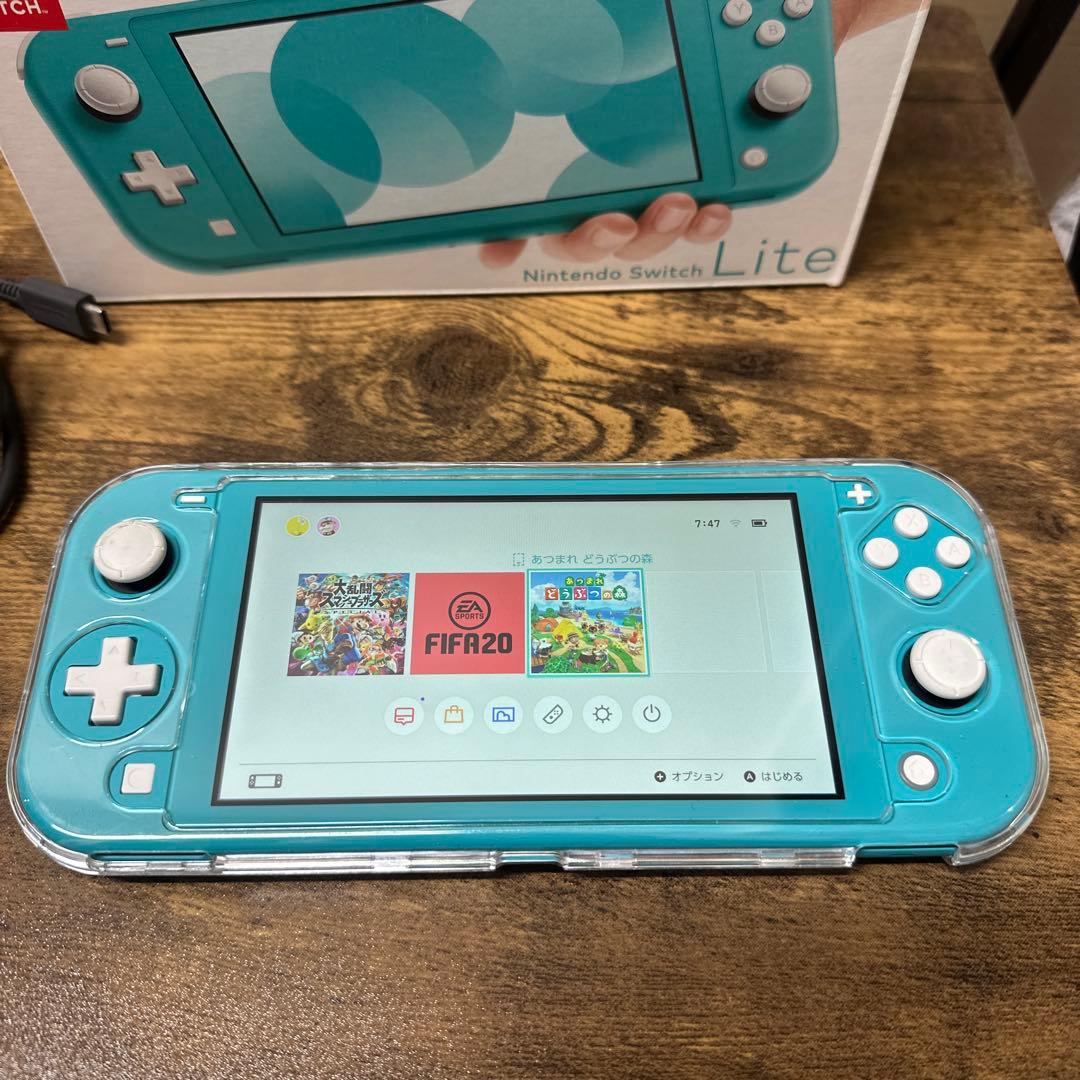 Nintendo Switch ライト　本体　充電器　箱付き