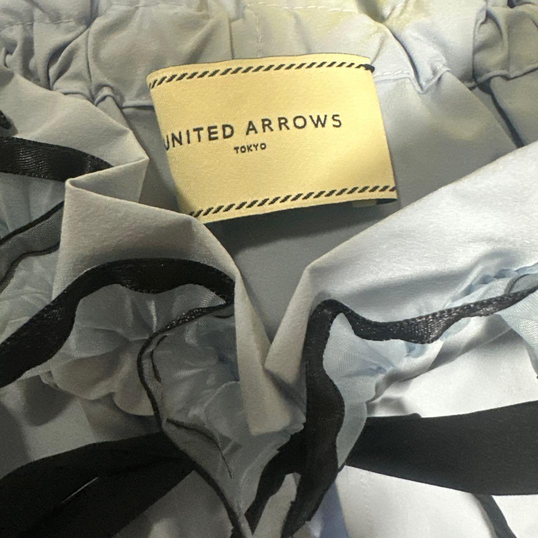 2024AW / UNITED ARROWS フリル バイカラーリボン ブラウス
