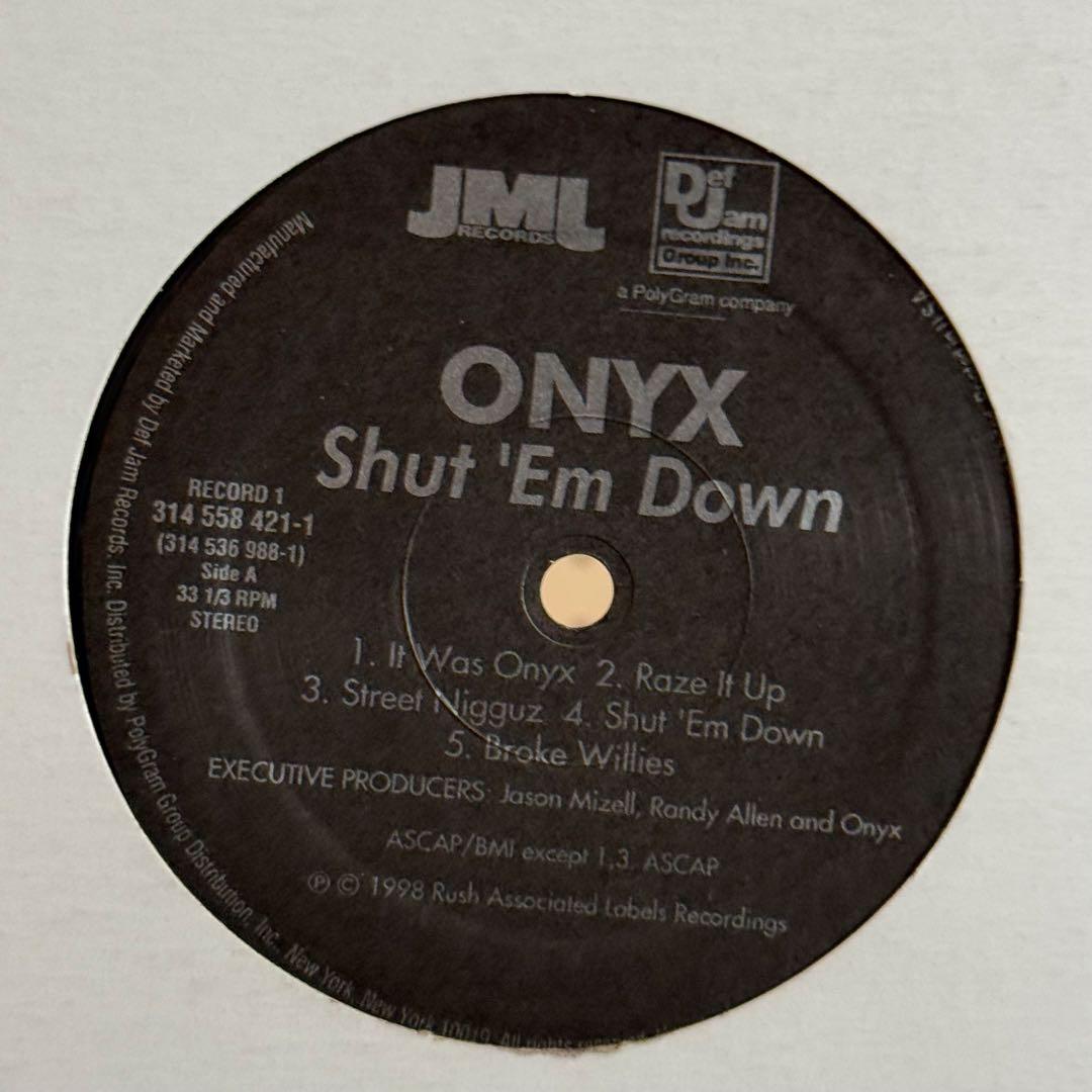 ONYX Shut 'Em Down 2枚組　LPレコード
