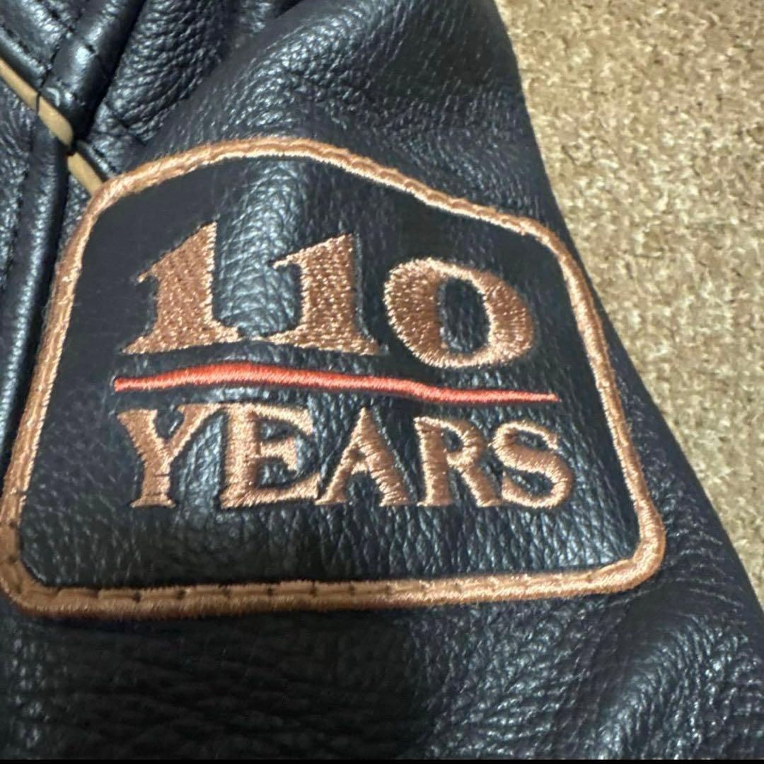 【35000円相当‼️】110周年　レザー　シングルライダースジャケット