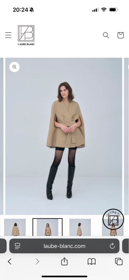 ジャケット・アウター laubeblanc Dual Face Cape Coat