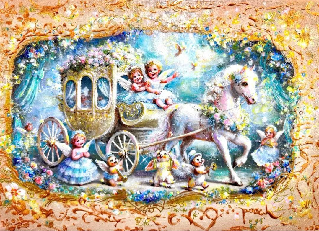 ふ*店様 絵画原画　ラブリーデュエット 〜恋のパレード〜