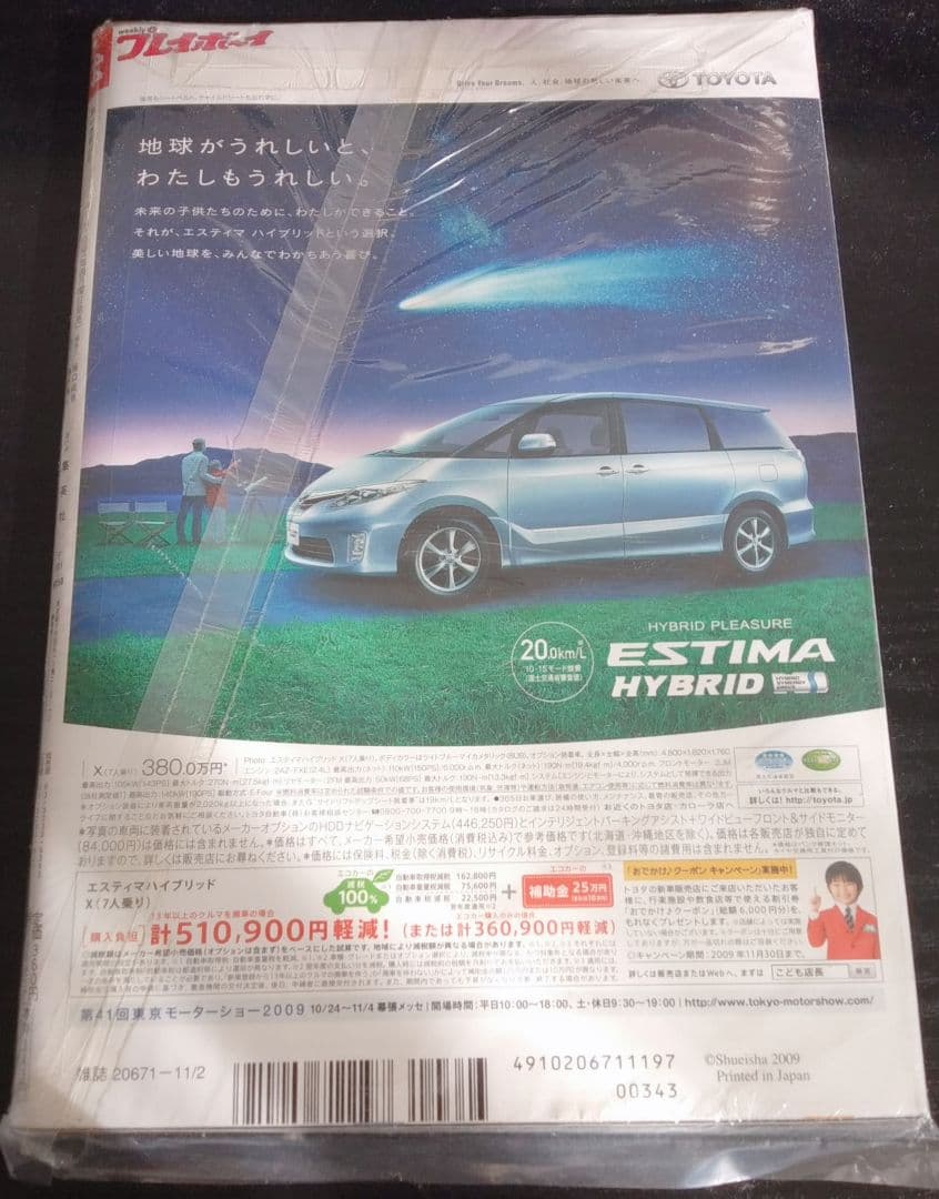 週刊プレイボーイ 未開封 2009年11月2日号 AKB48 戸田恵梨香 希少品