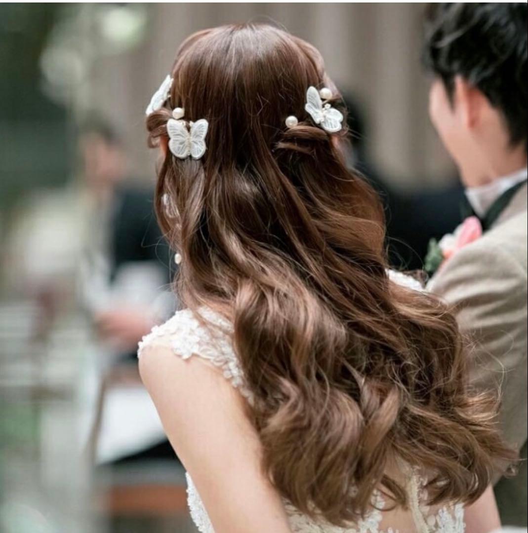 ANNAN WEDDING 蝶モチーフ ヘアピン 3個セット