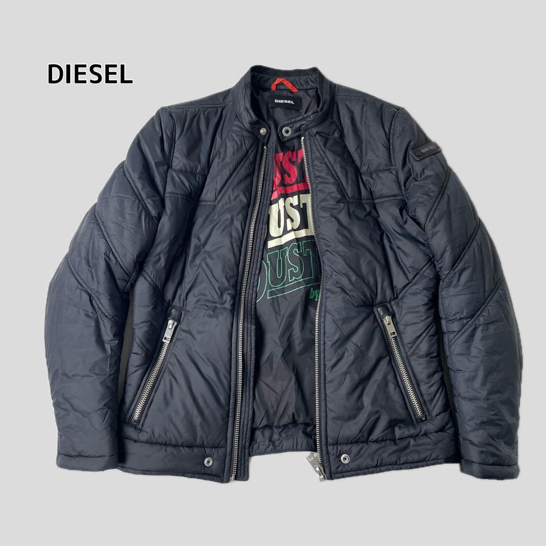 DIESEL ライトナイロン 中綿 ライダースジャケット ダウンジャケット