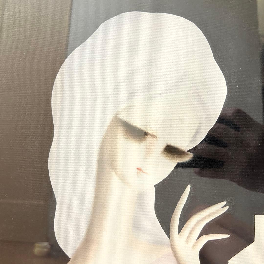 ・*様 久下塚青蘭 油絵 女性 城 美術品 絵 アート レア 高級 東郷青児 ビ