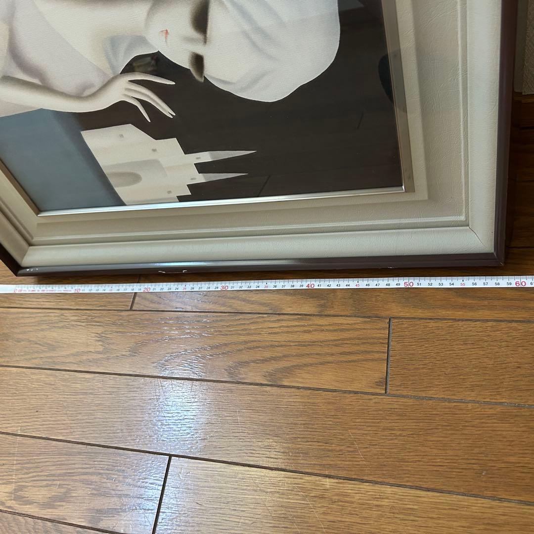 ・*様 久下塚青蘭 油絵 女性 城 美術品 絵 アート レア 高級 東郷青児 ビ
