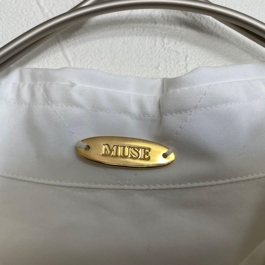 ミューズ MUSE ドゥーズィエムクラス　白　シャツ　コットン　レディース