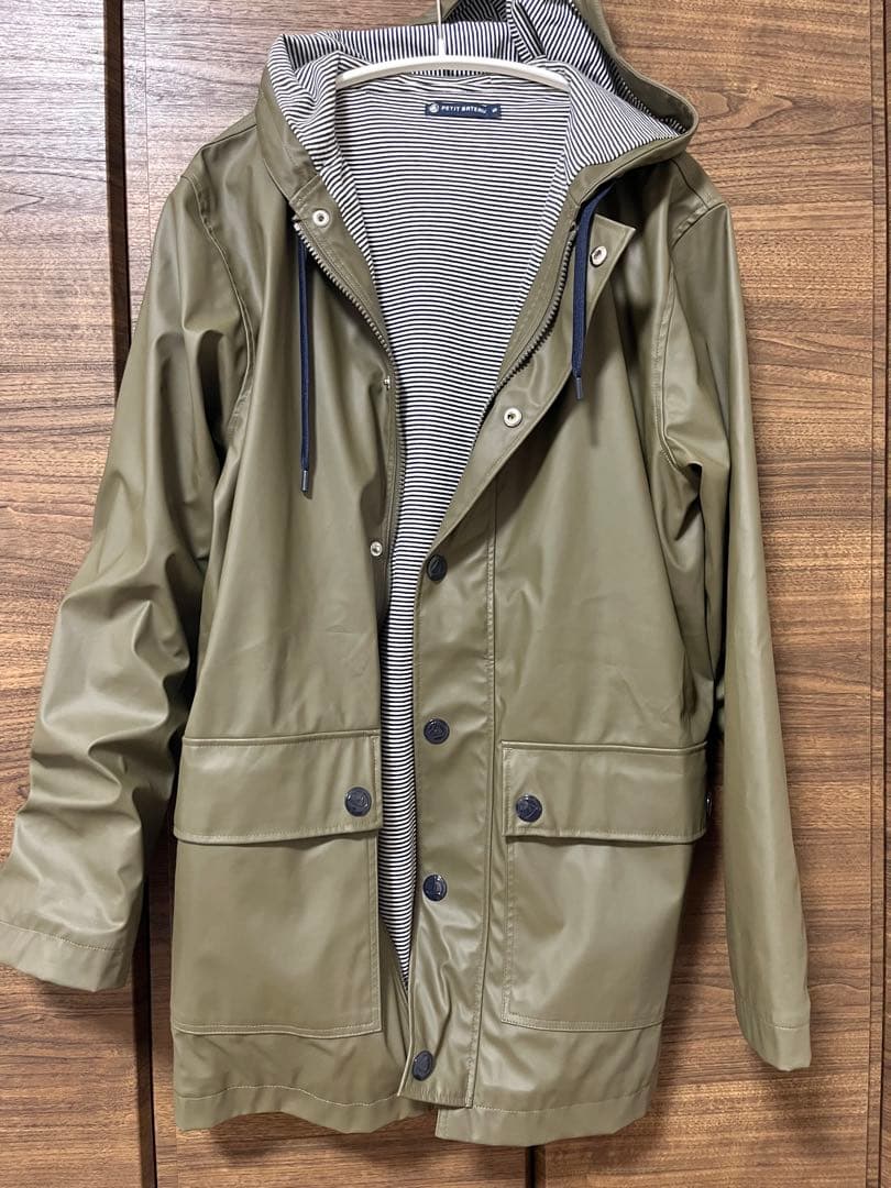 PETIT BATEAU オリーブ レインコート