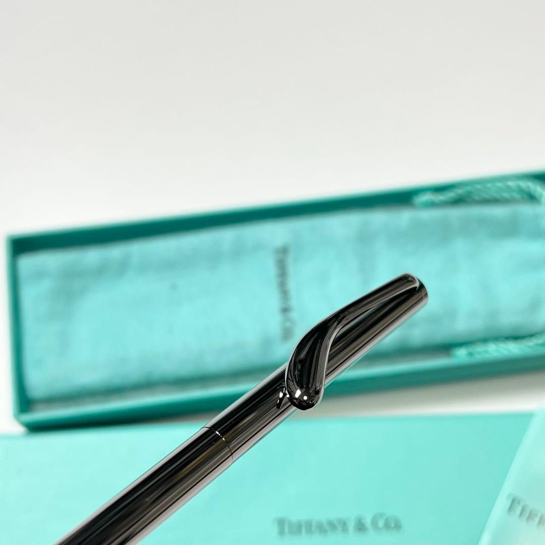【未使用】 Tiffany ボールペン エルサペレッティ ガンメタ 極小線キズ