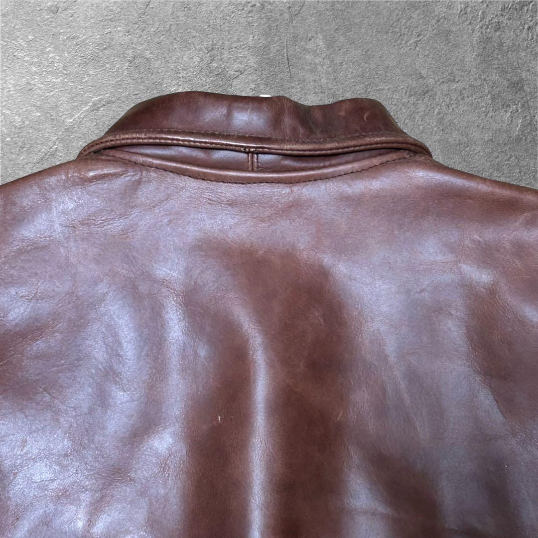 GRAMAN COWHIDE シングルライダース 本革 牛革 カウハイド 古着
