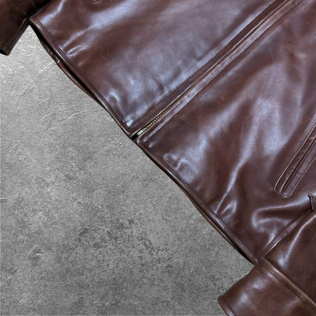 GRAMAN COWHIDE シングルライダース 本革 牛革 カウハイド 古着