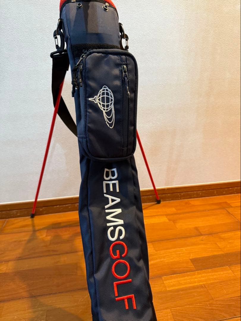 BEAMS GOLF スタンドバッグ ネイビー セルフスタンド