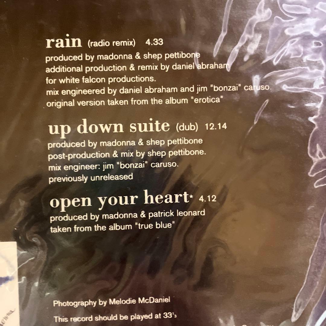 Madonna Rain レコードピクチャー盤　神曲