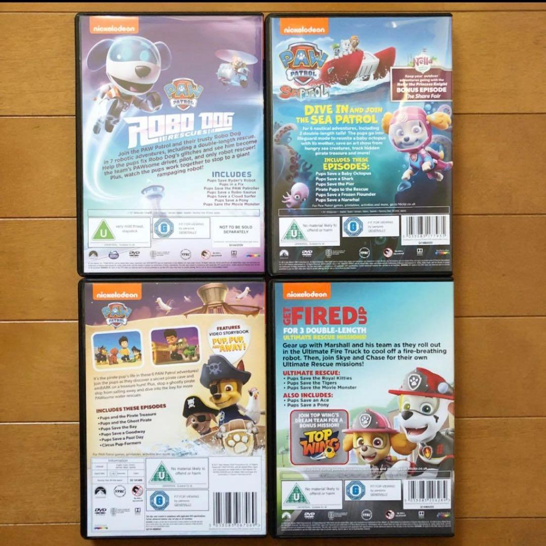 『新品』パウ・パトロール DVD ボックスセット８枚入 輸入盤 英語
