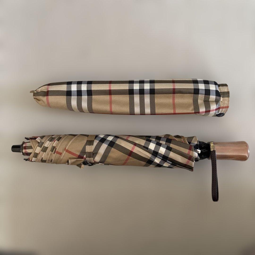 Burberry's バーバリーズ　折りたたみ傘　チェック柄　雨傘