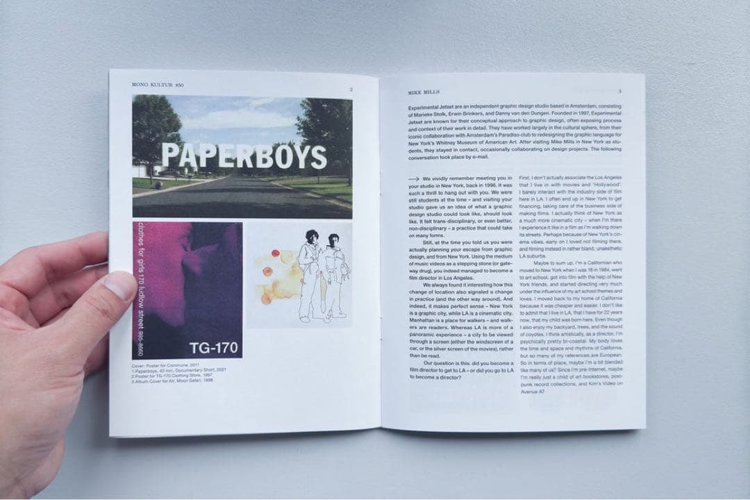 完売‼️ mono.kultur #50: Mike Mills