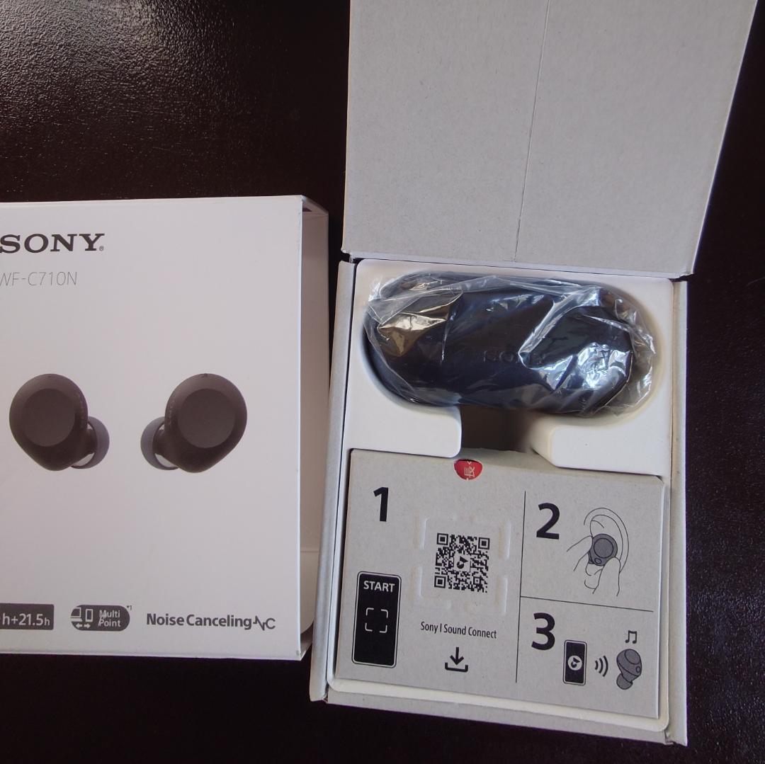 SONY WF-C710N ワイヤレスイヤフォン 黒