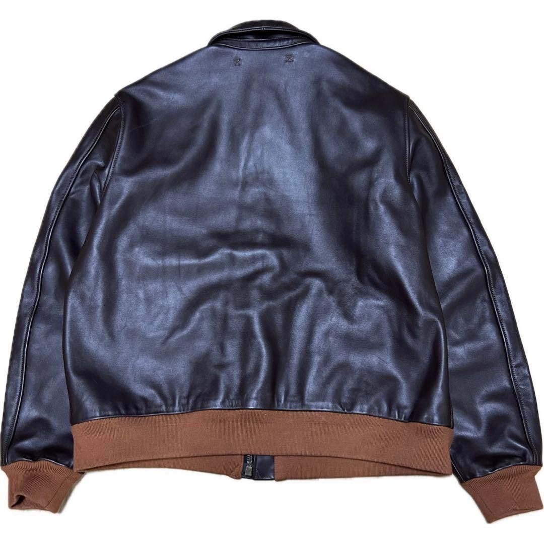 極美品 A-2 FLIGHT JACKET レザー 牛革 フライトジャケット