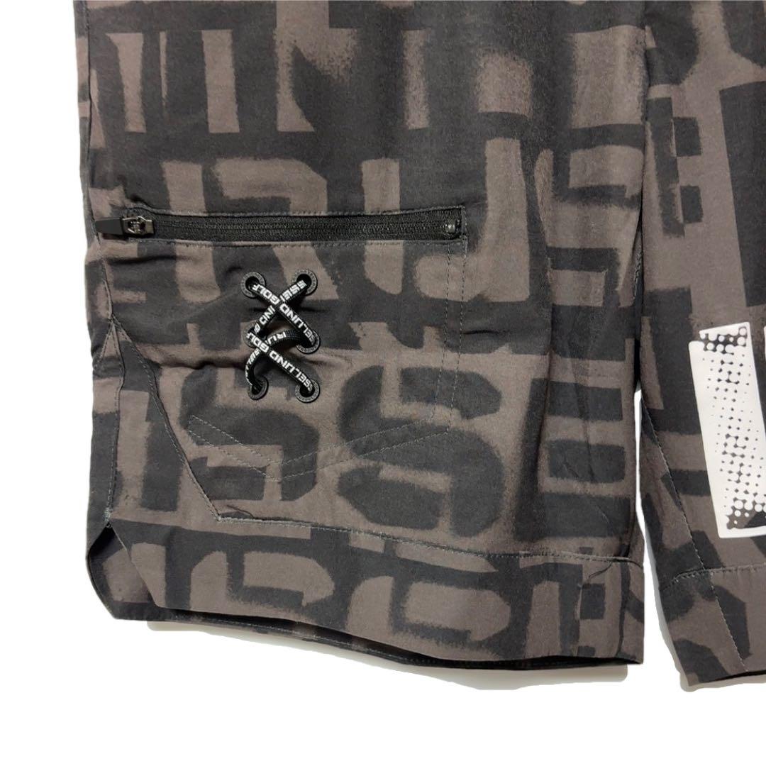 新品 ラッセルノ ゴルフ RS グラフィティー ロゴ ショーツ ブラック XL