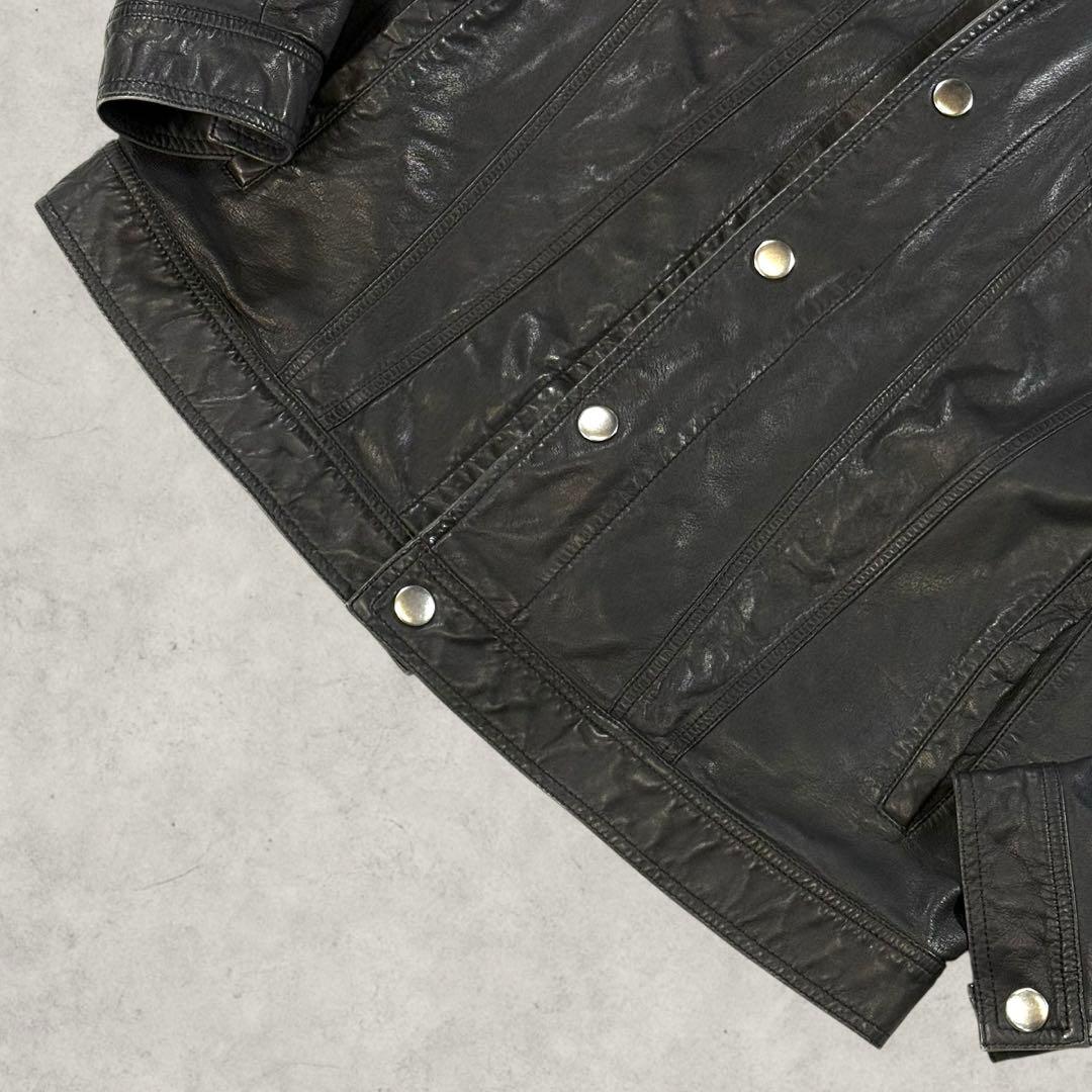 【美品/M】DIESEL ディーゼル ラムレザージャケット グラデーション加工