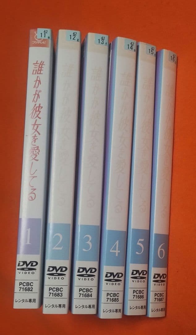 送料無料 誰かが彼女を愛してる DVD 全6巻 全巻セット 中山美穂 ケース無し