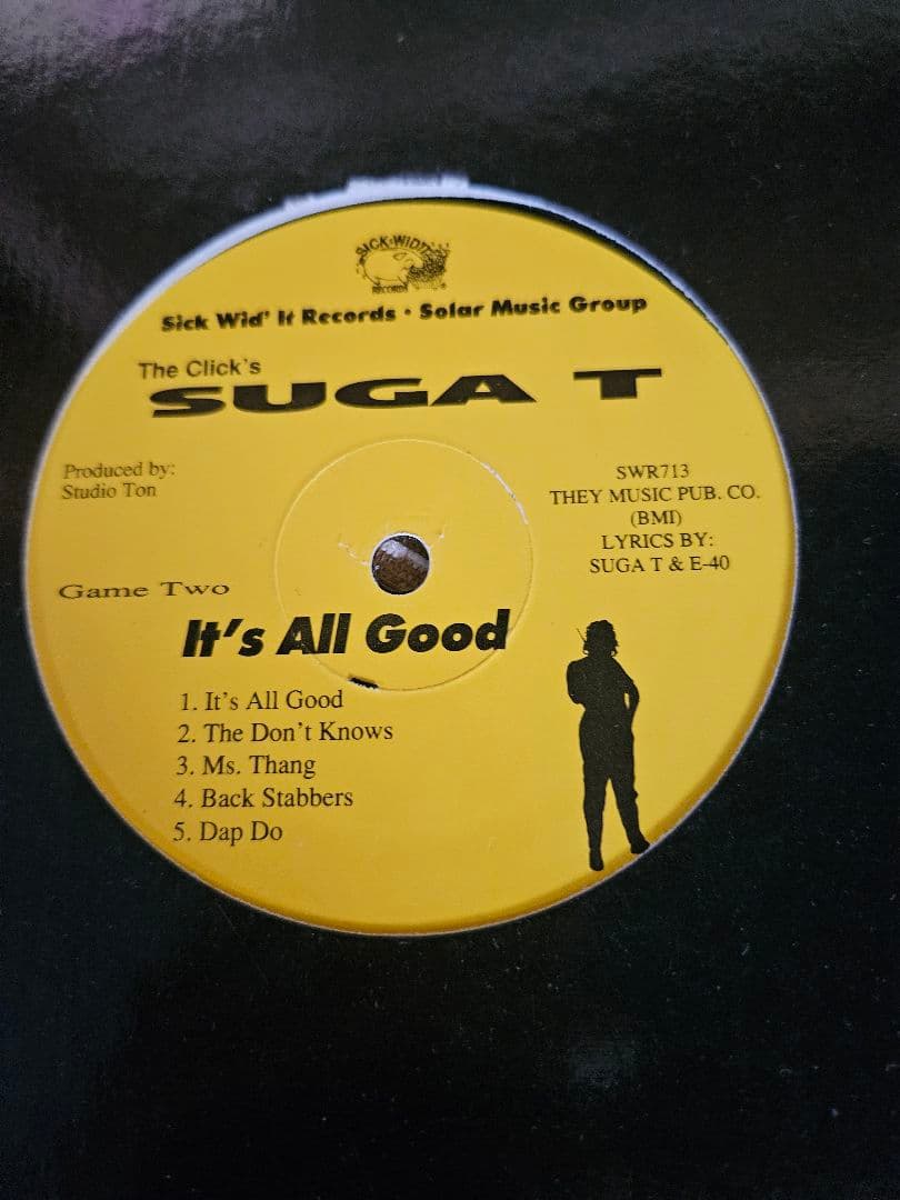 SUGA T It's All Good レコード　1lp