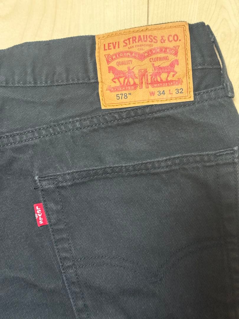 A*A様 Levi’s 578 BAGGY METEORITE ブラック W34