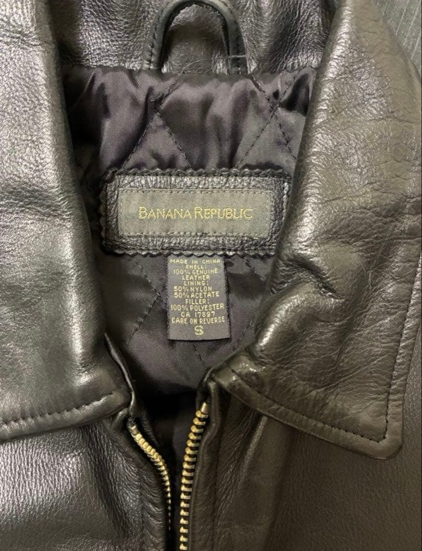 90s banana republic レザージャケット