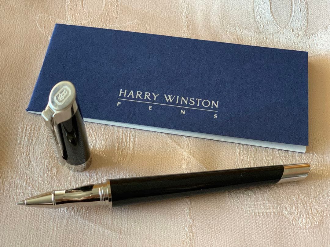 HARRY WINSTON ハリーウィンストン ボールペン 黒　ダイヤモンド付き
