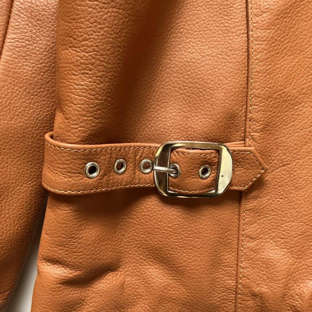 最終価格　② 美品　フリーダム　シングルライダース　キャメル　50