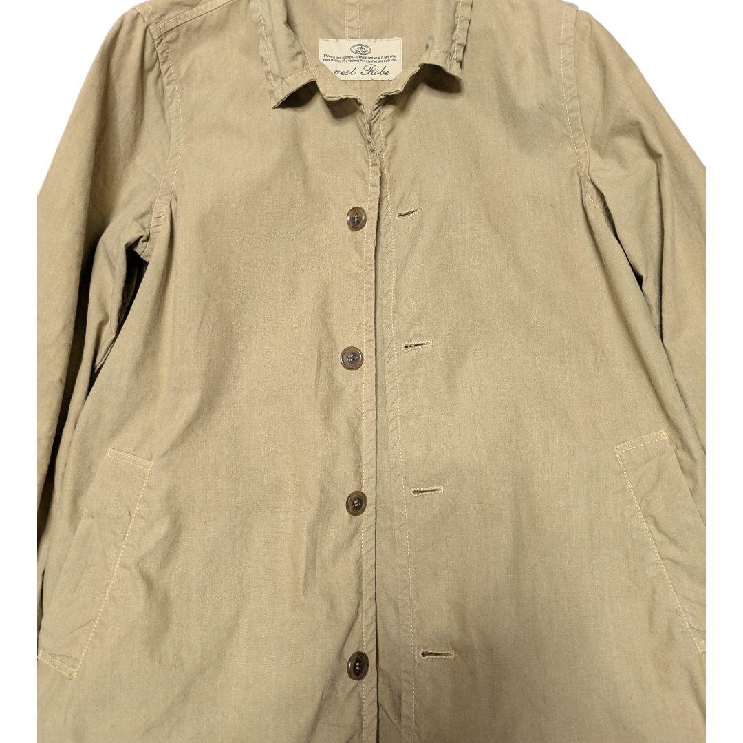 【美品】nest Robe 綿麻50/50 ナチュラルアウター ベージュ系フリー