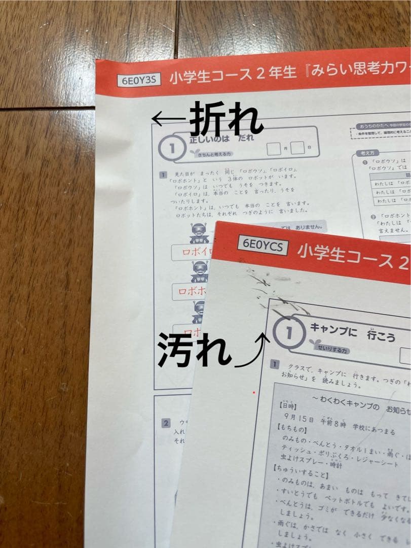 Z会　通信教育　小学２年　1年分　未記入　裁断済