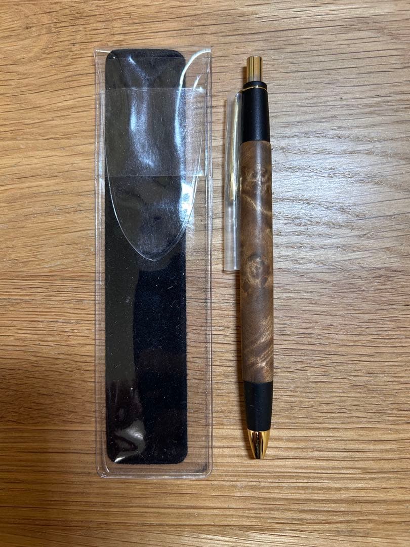 【上杢】ボナンペンマーブルウッドシャープペン0.5mm 真鍮金具 野原工芸 似