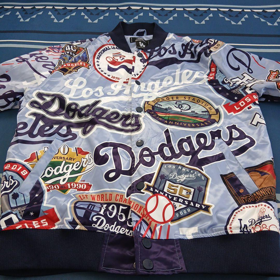 ドヂャースLA Dodgers パッチワークジャケット L