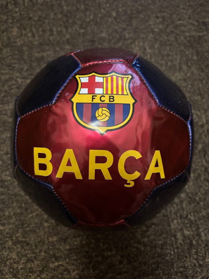 BARÇA サッカーボール ゴムアヒル お土産 飾り スペイン 現地