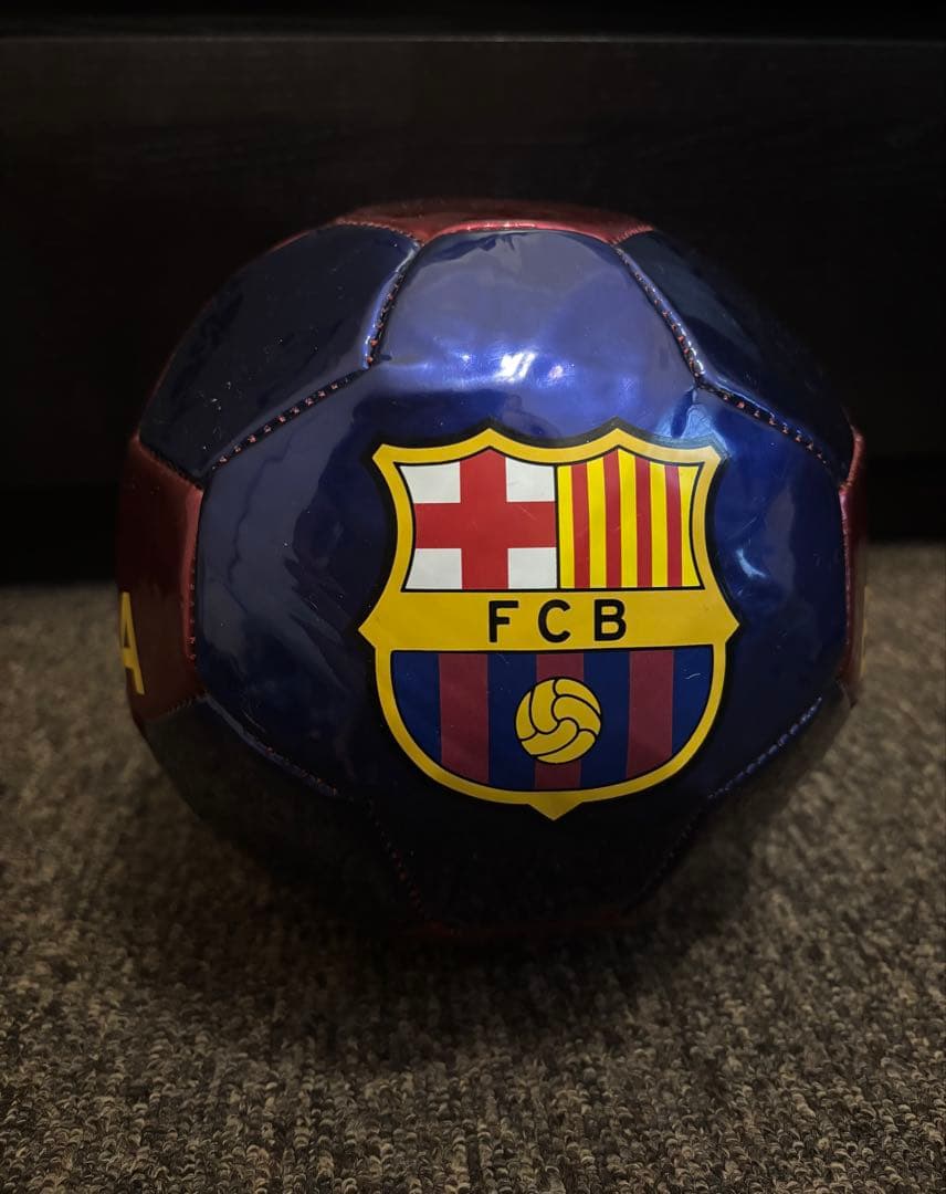 BARÇA サッカーボール ゴムアヒル お土産 飾り スペイン 現地