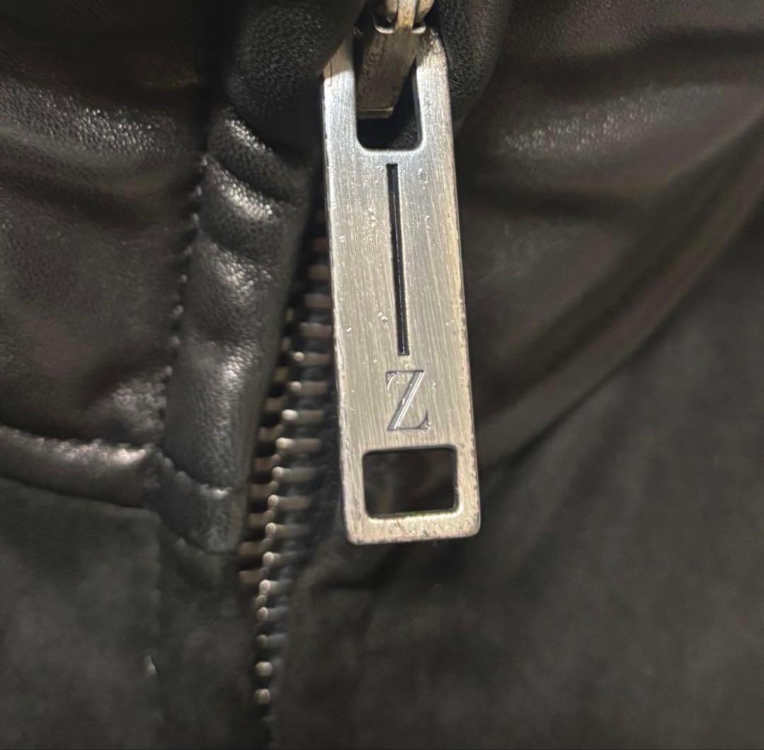 イタリア製　Ermenegildo Zegna 最高級　レザージャケット　L