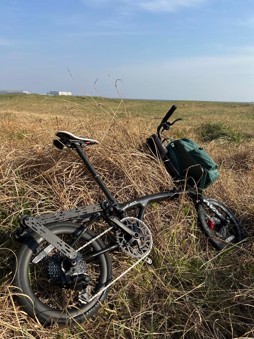 カーボンフレーム 電動変速 Brompton系 折りたたみ自転車 16インチ