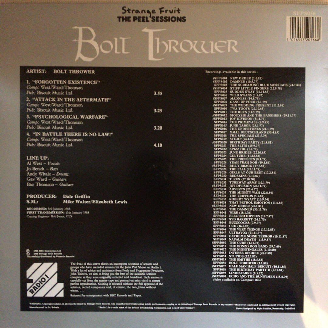 洋楽 The peel sessions/BOLT THROWER