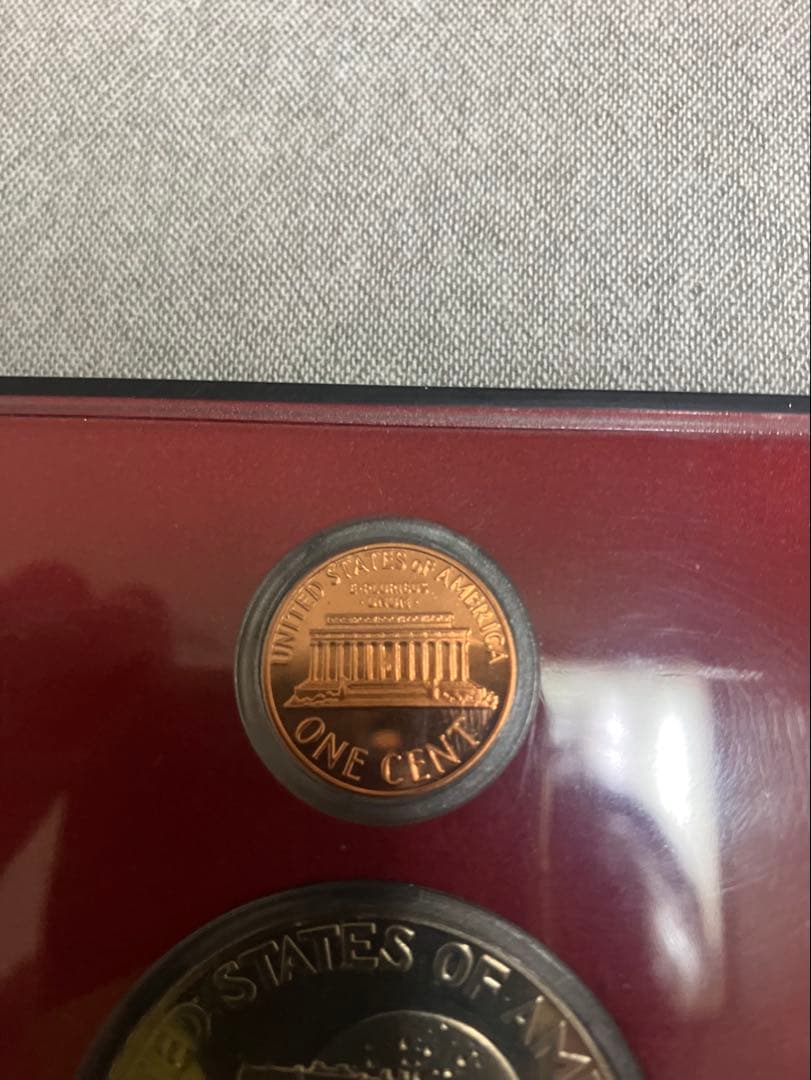 1975年 アメリカ建国200年記念硬貨入り。アメリカ・プルーフ貨幣セット
