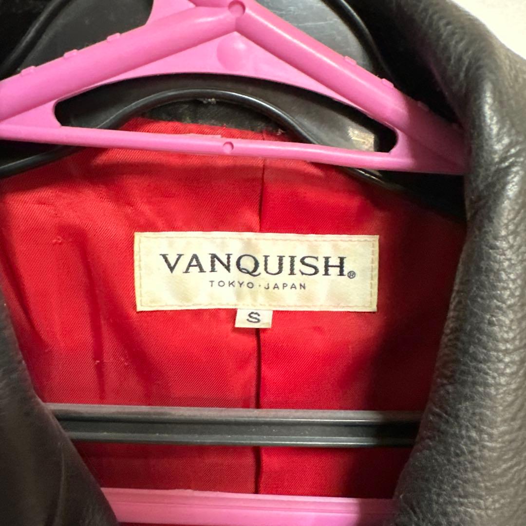 VANQUISH ブラックレザーライダース S 値下げ！