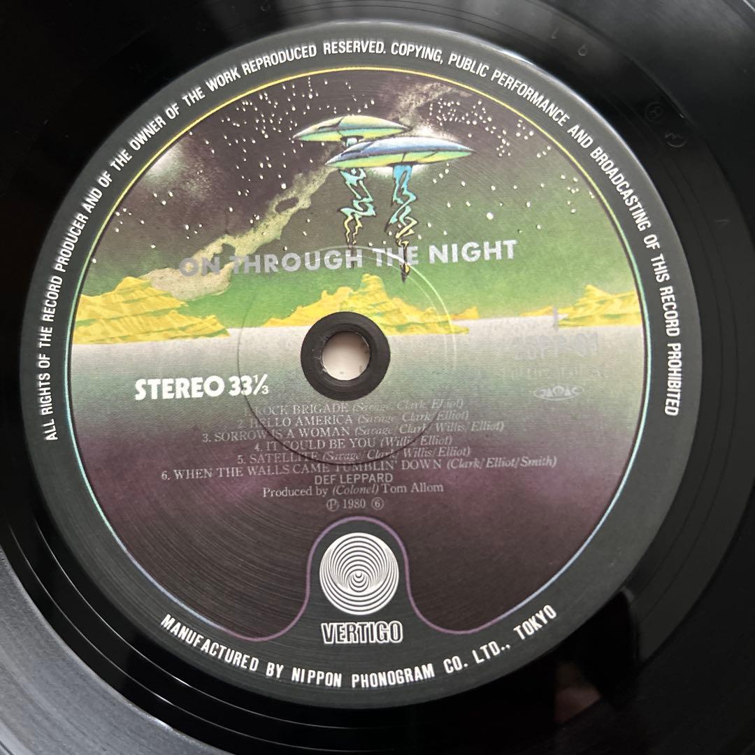 Def Leppard 『On Through The Night』LPレコード