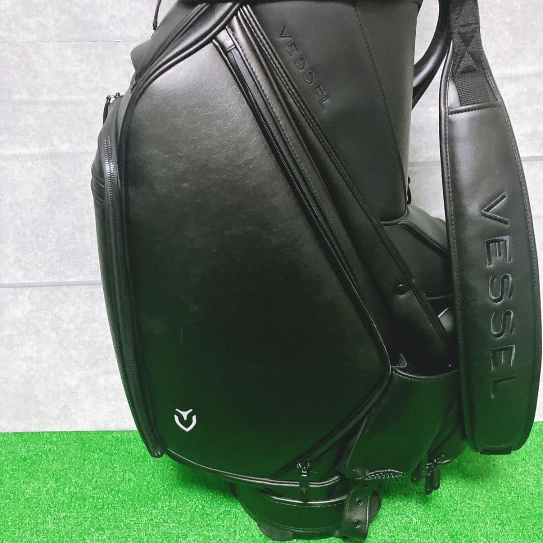 【極美品】VESSEL PRIME Staff キャディバッグ ブラック 10型