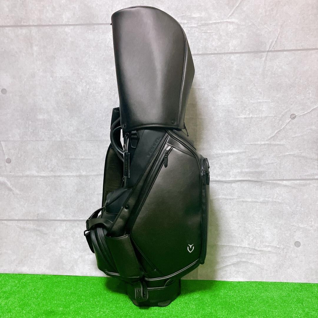 【極美品】VESSEL PRIME Staff キャディバッグ ブラック 10型