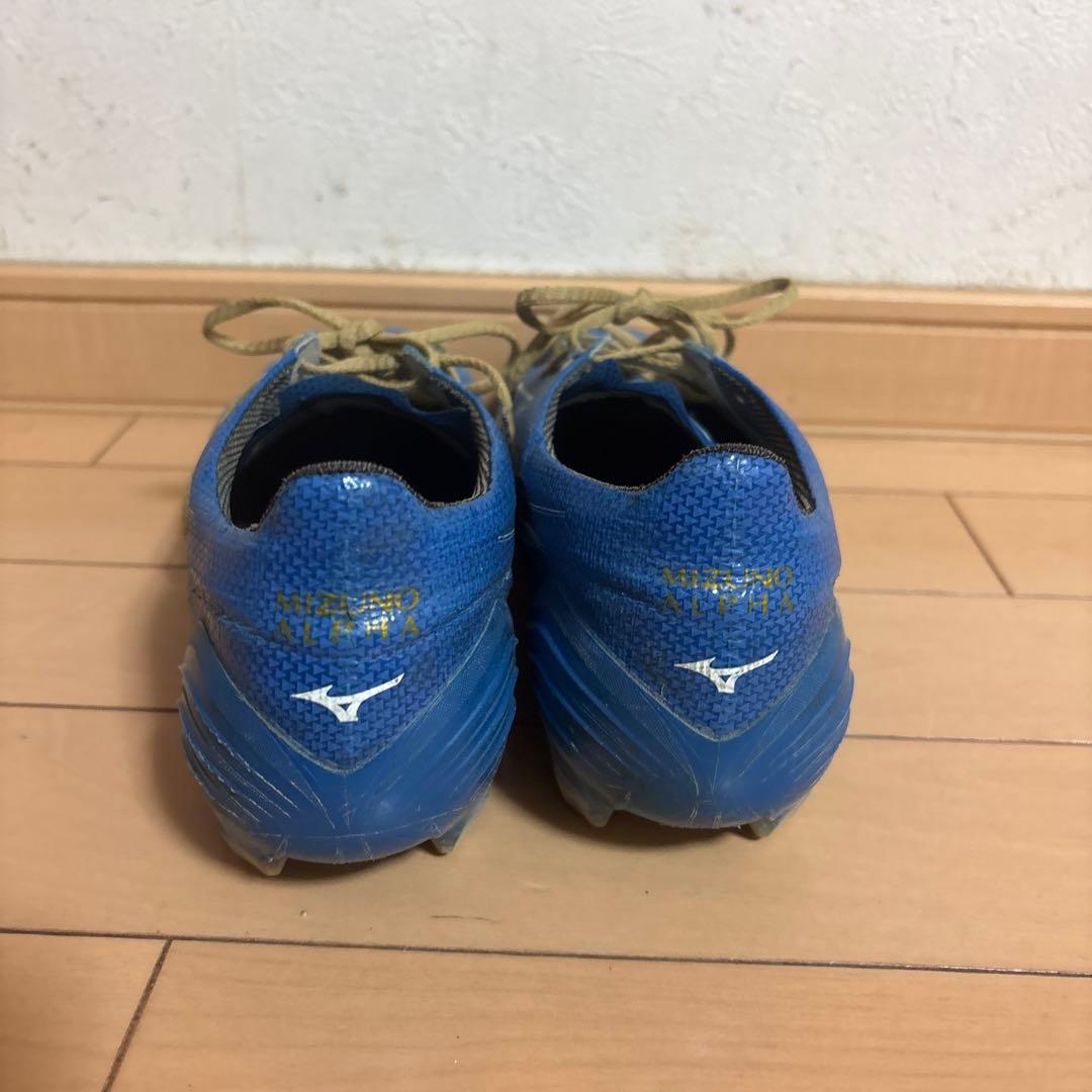 Mizuno ALPHAサッカーシューズ 青 26センチ　値下げしました。