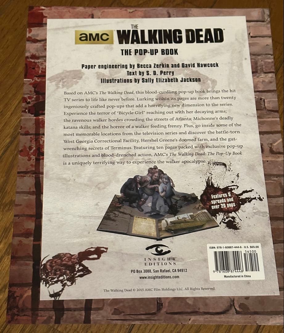 WALKING DEAD the pop up book仕掛け本