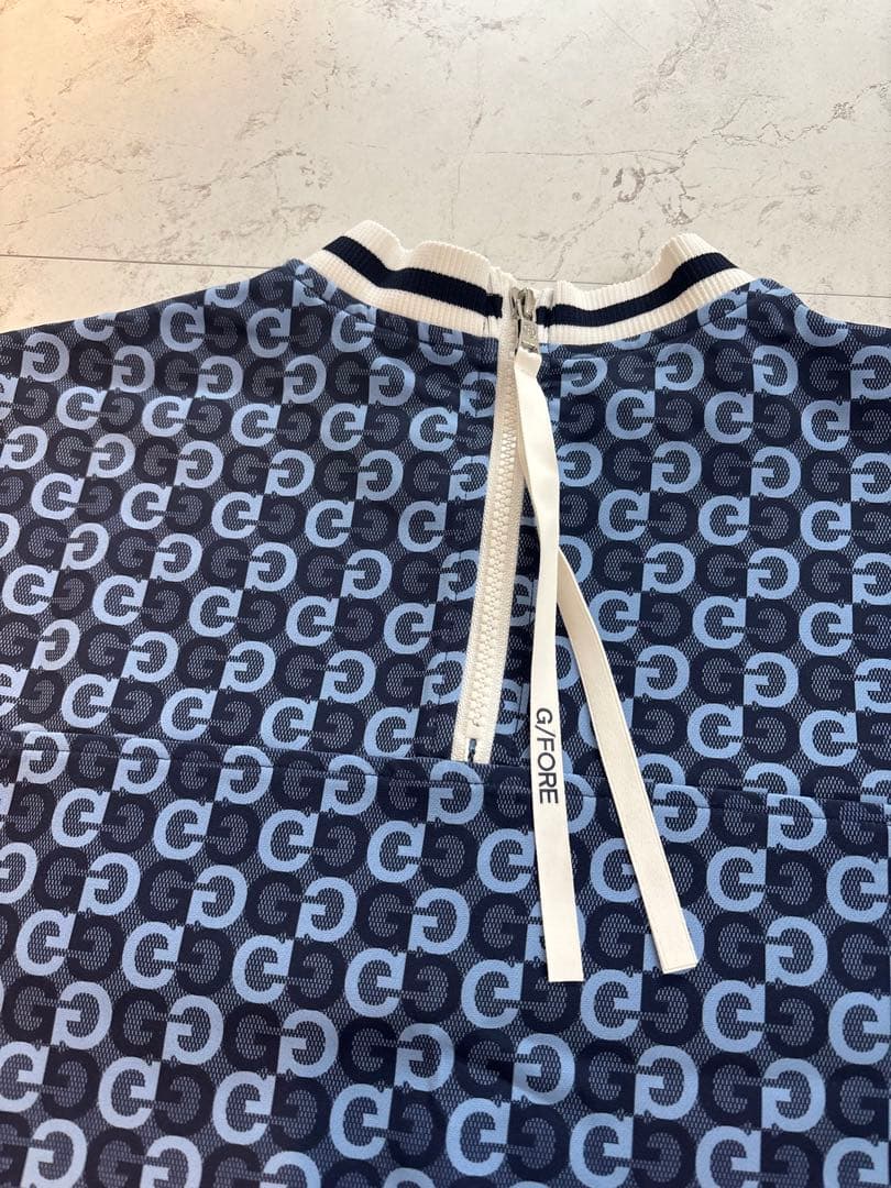 G/FORE ネイビー ロゴ入りシャツ M